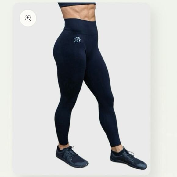 NWT Lunarbody Matrix Seamless Leggings Womens Small Black Deep Space Ruched Butt - Picture 7 of 15